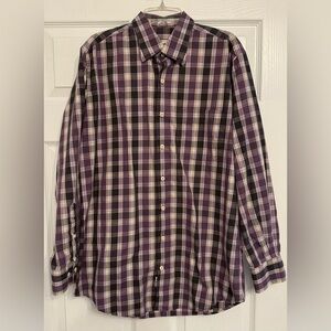 Peter Millar Men's Purple Plaid Sport Shirt